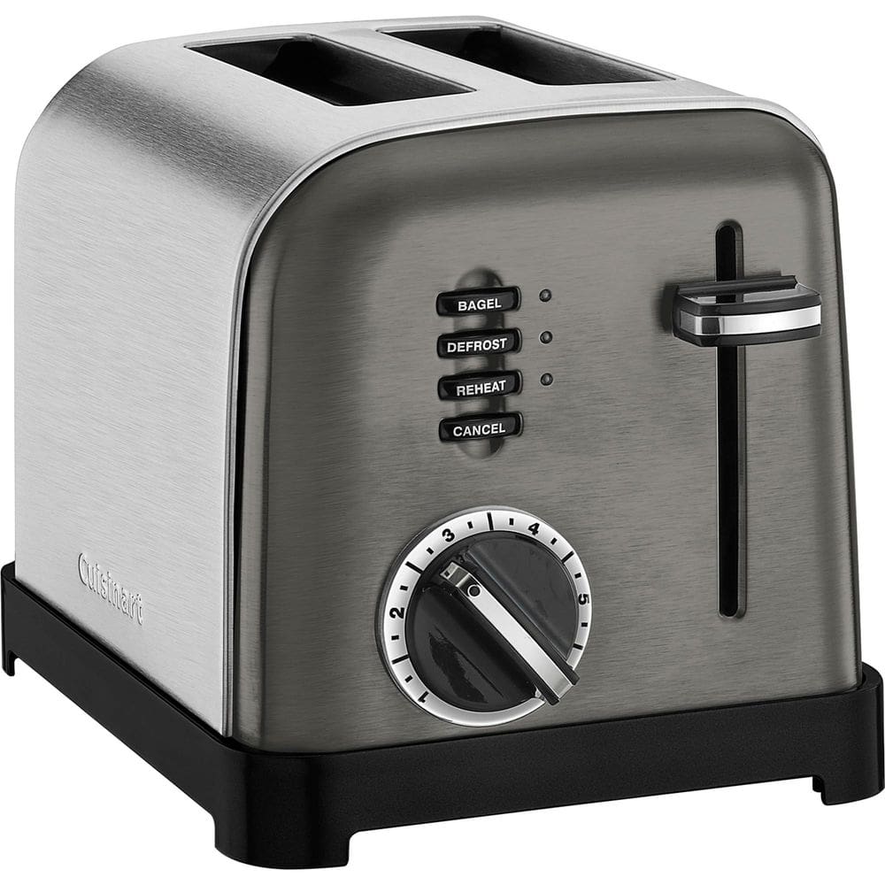 Torradeira Cuisinart CPT-160BKS de metal clássica de 2 fatias