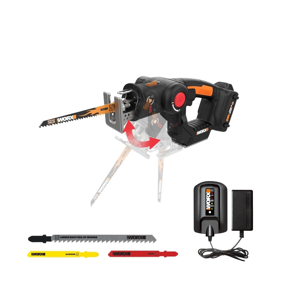 Serra recíproca sem fio e serra de recortes Worx 20V AXIS WX550L