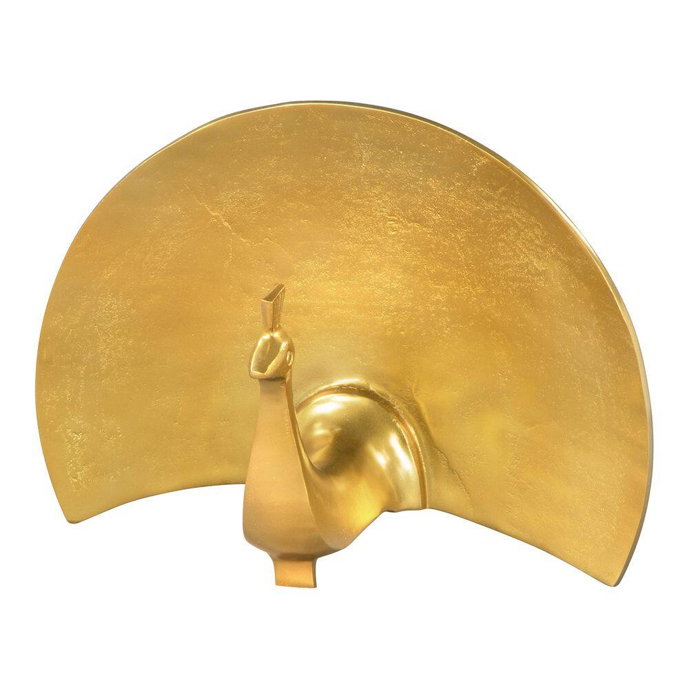 Cadeira Zuo Fan Table Art Gold Aluminium Modern 41x19x30cm