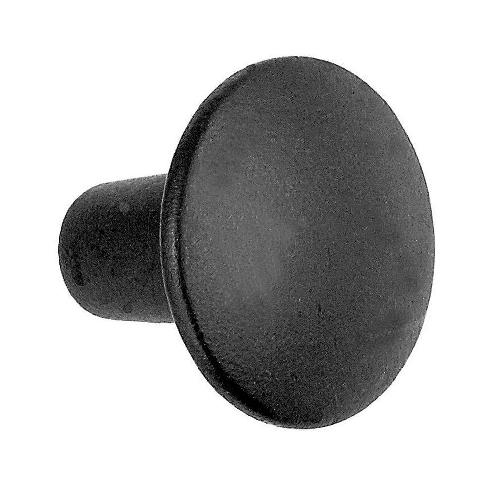 Cabinet Knob Acorn Contemporary Round 3,5 cm de diâmetro em ferro preto