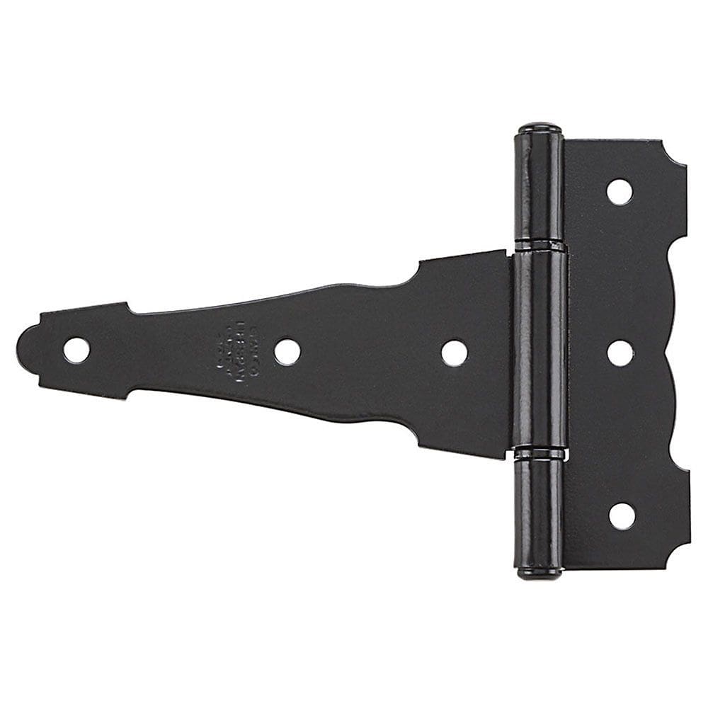 Dobradiça National Hardware SPB841 Ornamental T 10cm preta