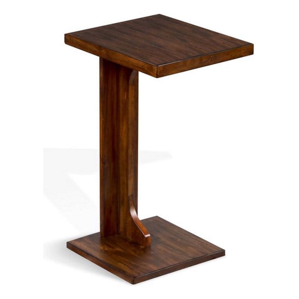 Mesa Benzara Reggie Side C 38x32 cm Madeira de mogno