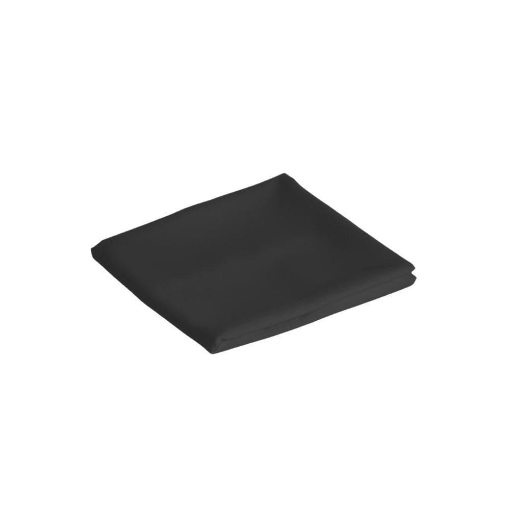 Toalha De Mesa Basic 1 Peça 1,45m X 1,40m 4 Lugares 100% Poliéster Tecido Oxford - Preto