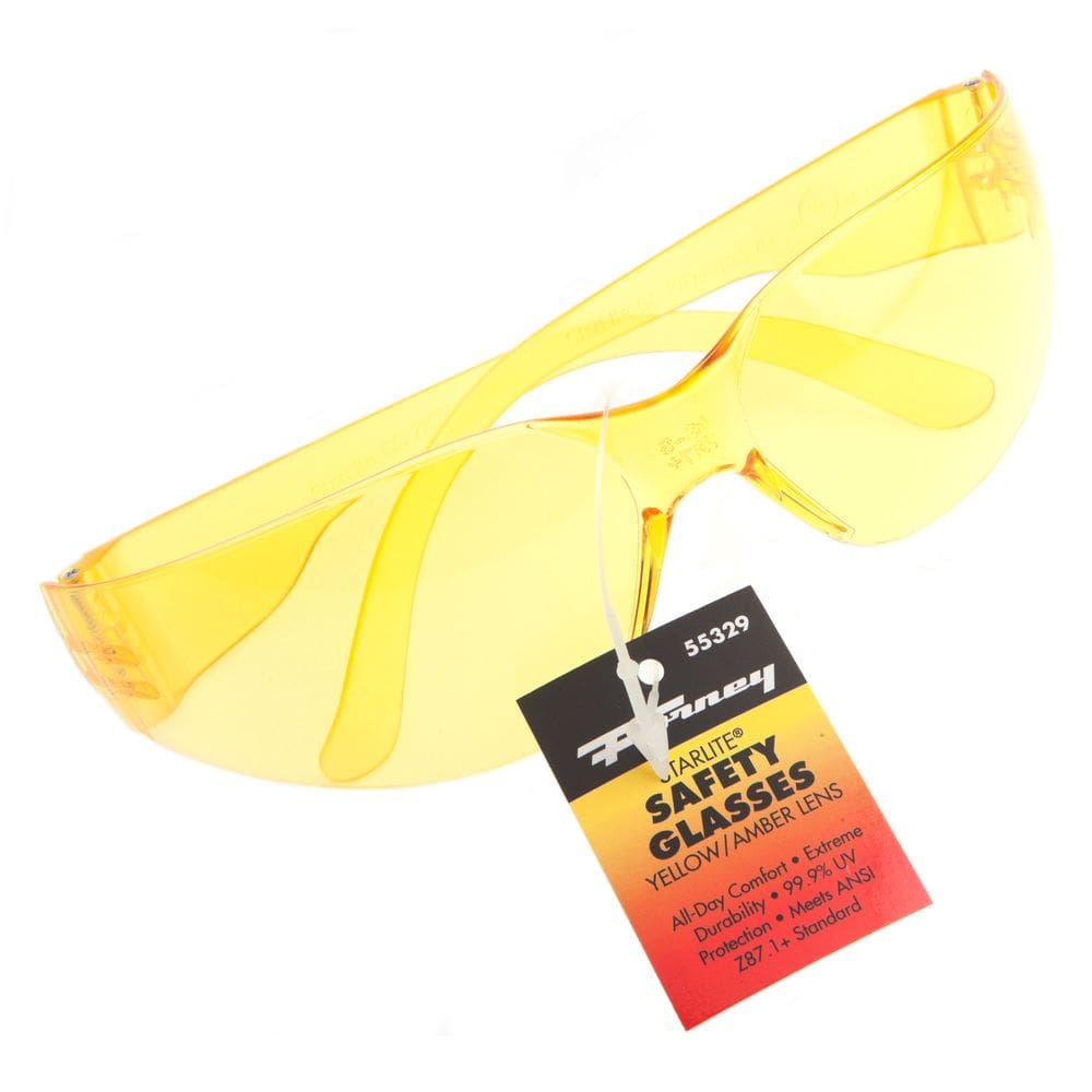 Óculos de segurança Forney 55329 Starlite Yellow Amber UV