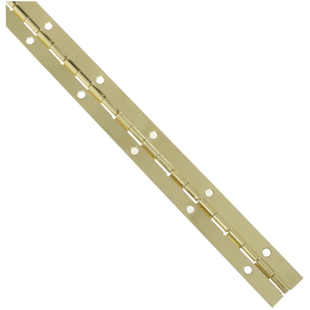 Dobradiça contínua National Hardware N265-355 em latão 2,7x30cm