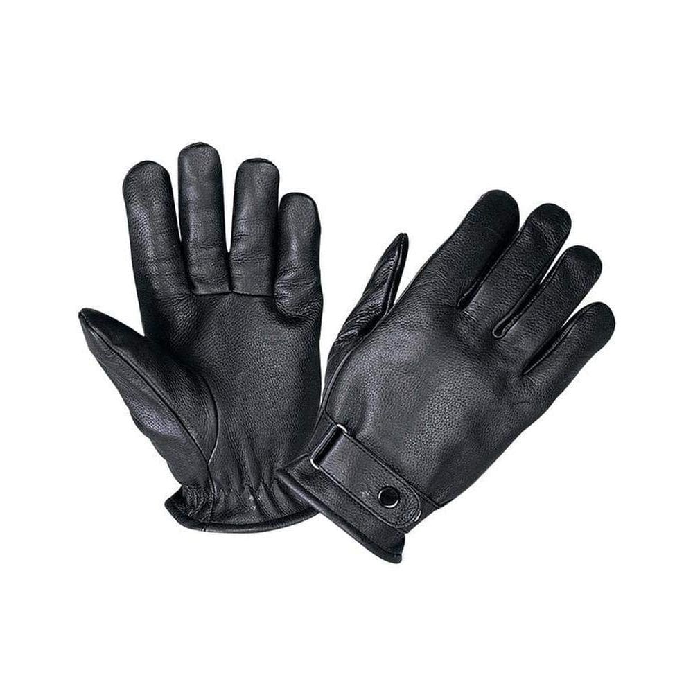 Luvas G-Loves Full Finger Leather para homens, pretas, tamanho 5XL