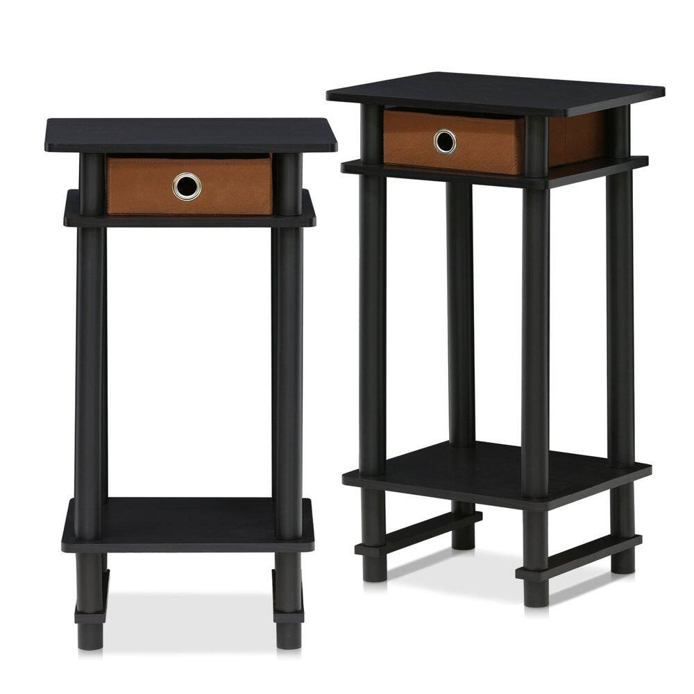 Mesa final Furinno Turn-N-Tube, pacote com 2 unidades de café expresso