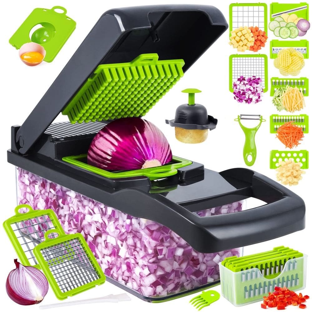 Picador de vegetais SNIFITAR Cortador de alimentos multifuncional 14 em 1