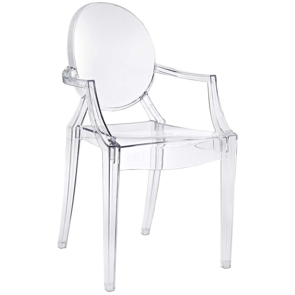 Cadeira Modway Casper Modern Acrylic Stacking Clear