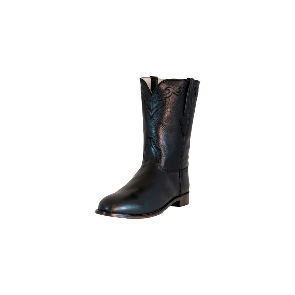 Botas TuffRider El Paso com bico redondo para homens, pretas, tamanho 11