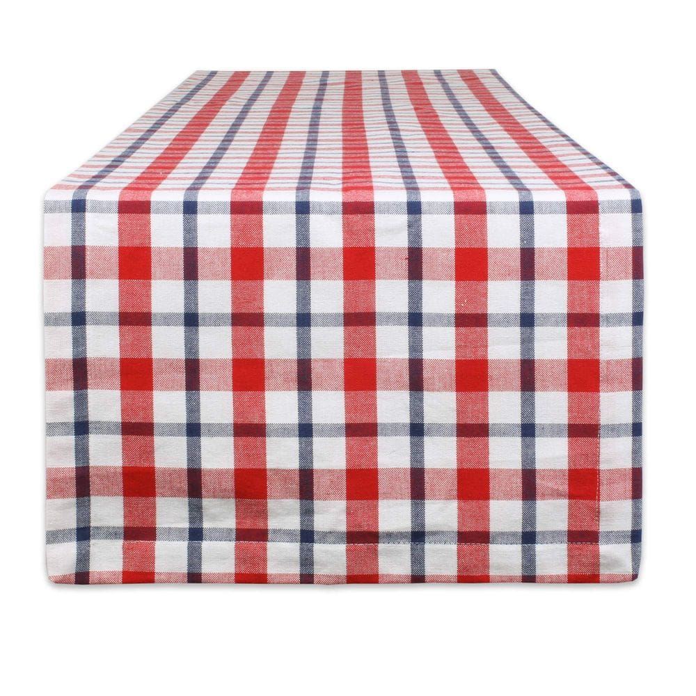 Table Runner DII American Plaid 100% algodão 14x72 polegadas