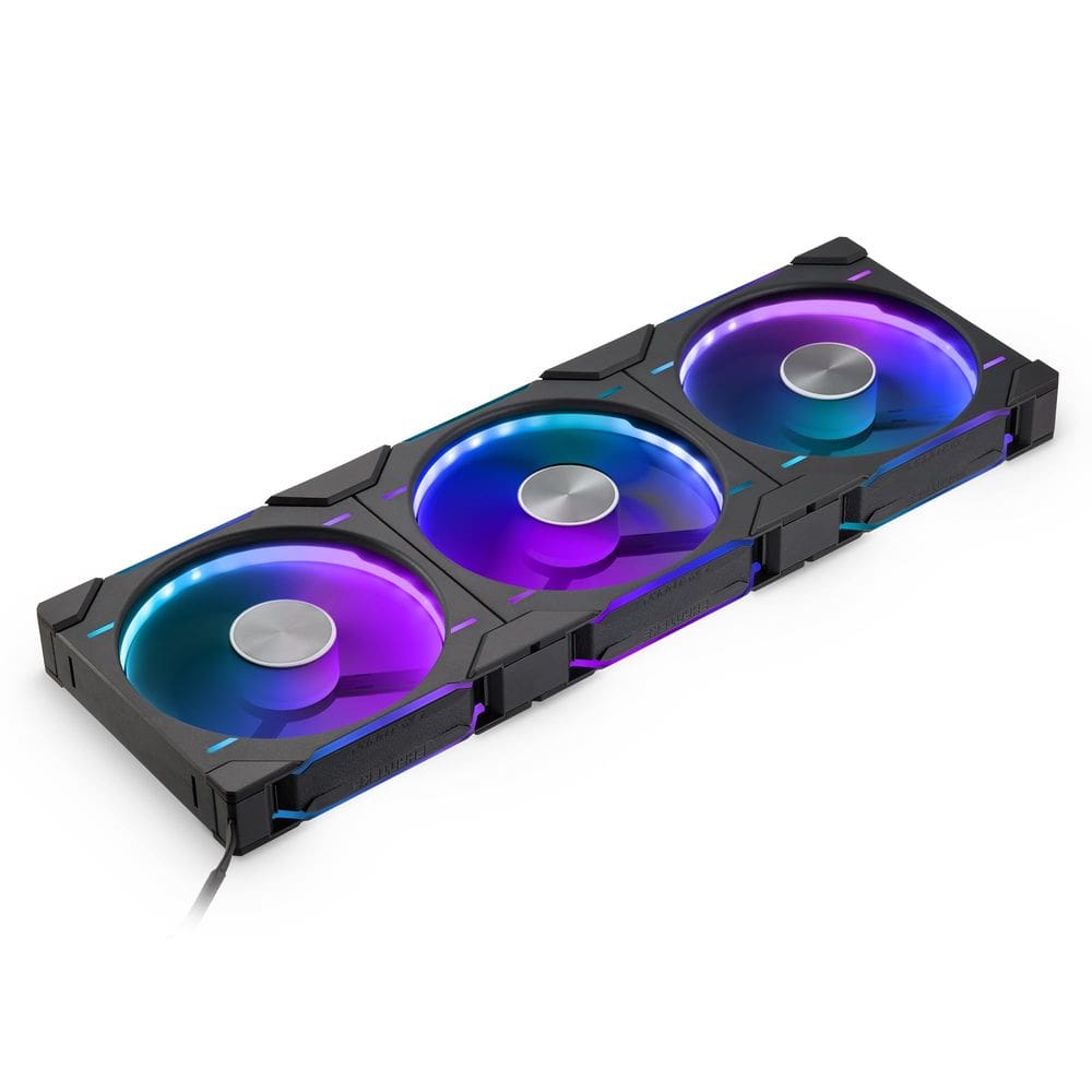 Ventilador PWM Phanteks D30-140 DRGB, pacote com 3 unidades, fluxo de ar reverso
