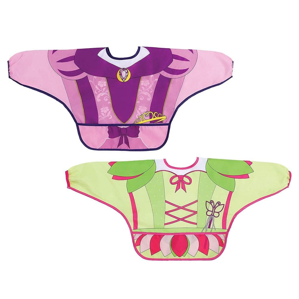 Blusas de bebê Character Bibs com mangas, pacote com 2 Dreambaby