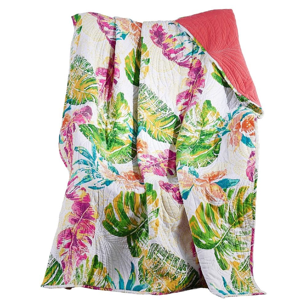 Manta Benzara Porto Tropical Leaves 152x127 cm