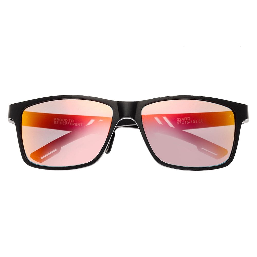 Óculos de sol BREED Pyxis Titanium Preto/Vermelho-Amarelo Lens Tac