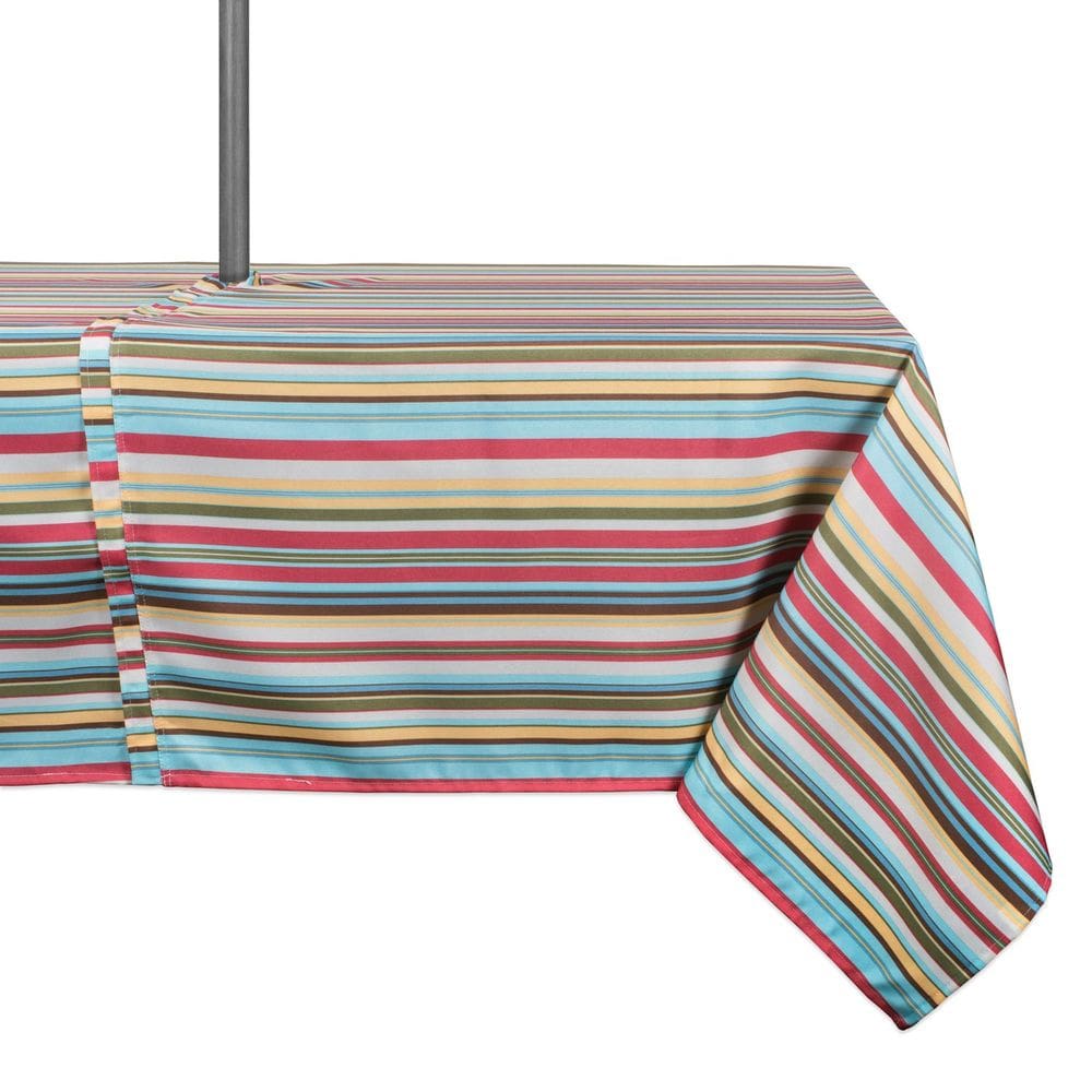Toalha de mesa DII Summer Stripe Outdoor 150x210cm com zíper