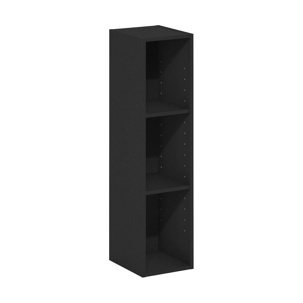 Estante de prateleira de armazenamento Furinno Fulda 3-Tier Blackwood