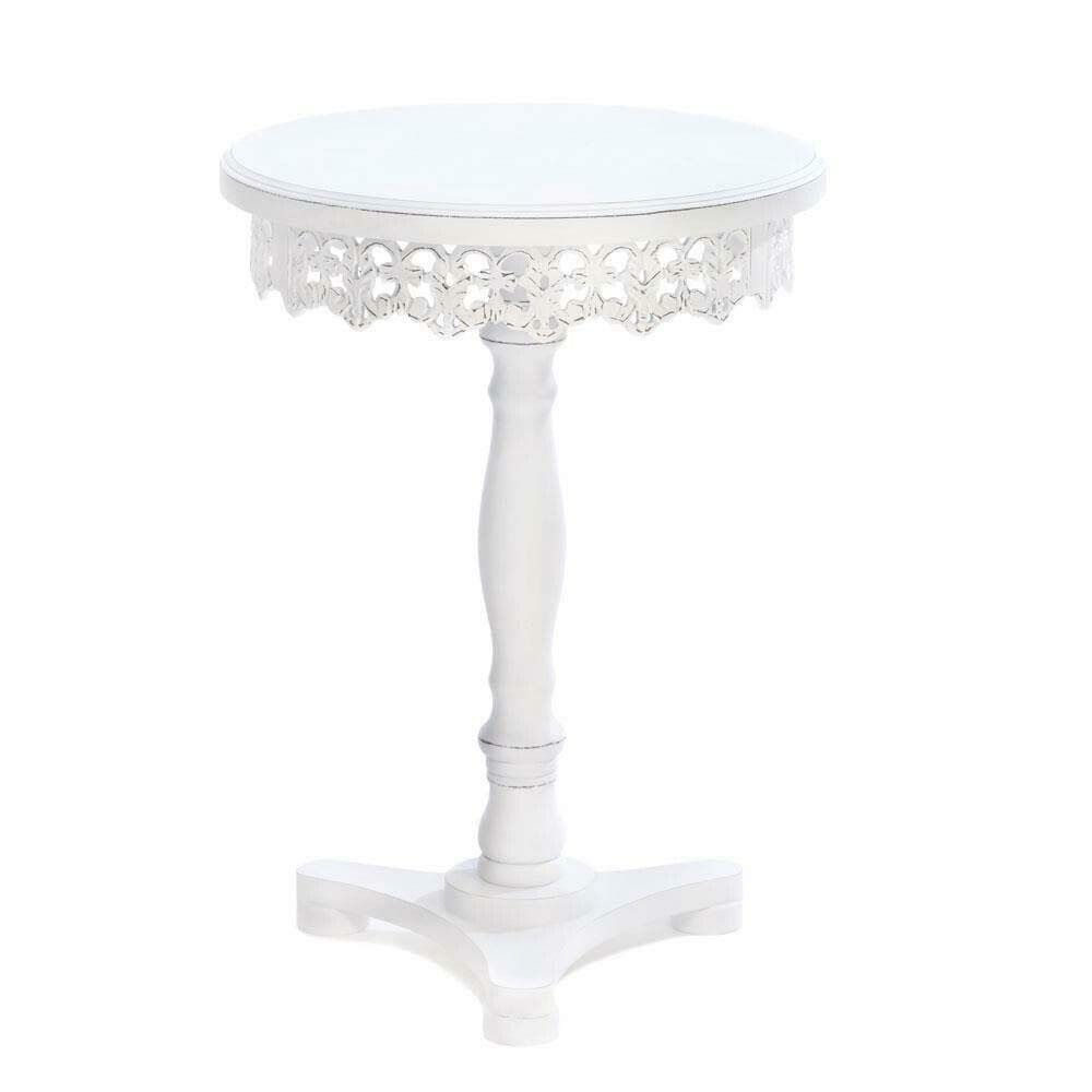 Mesa de pedestal Koehler Flourish Branca 21cm