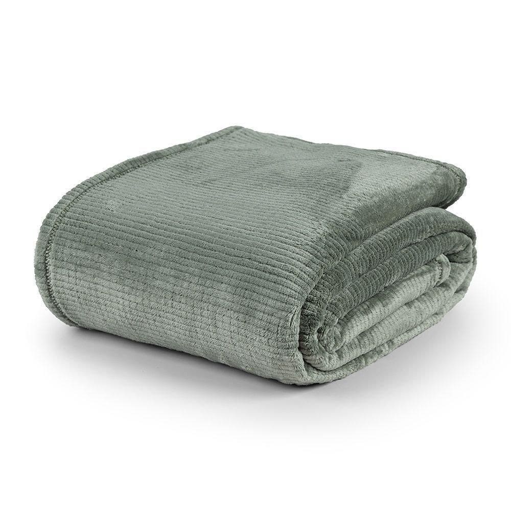 Cobertor Ultrasoft Dublin Queen 01 Peça 100% Poliéster - Verde Louro