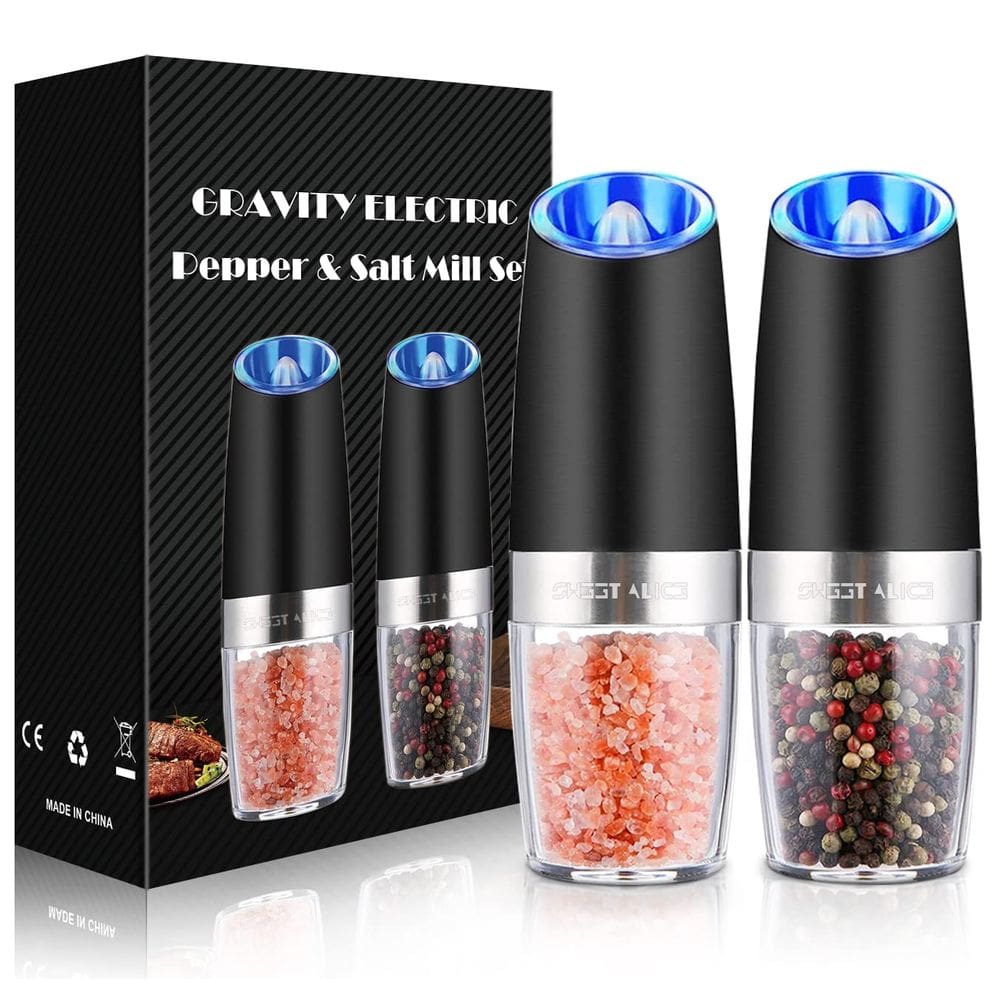 Conjunto de moedor de pimenta e sal Sweet Alice Electric, pacote com 2