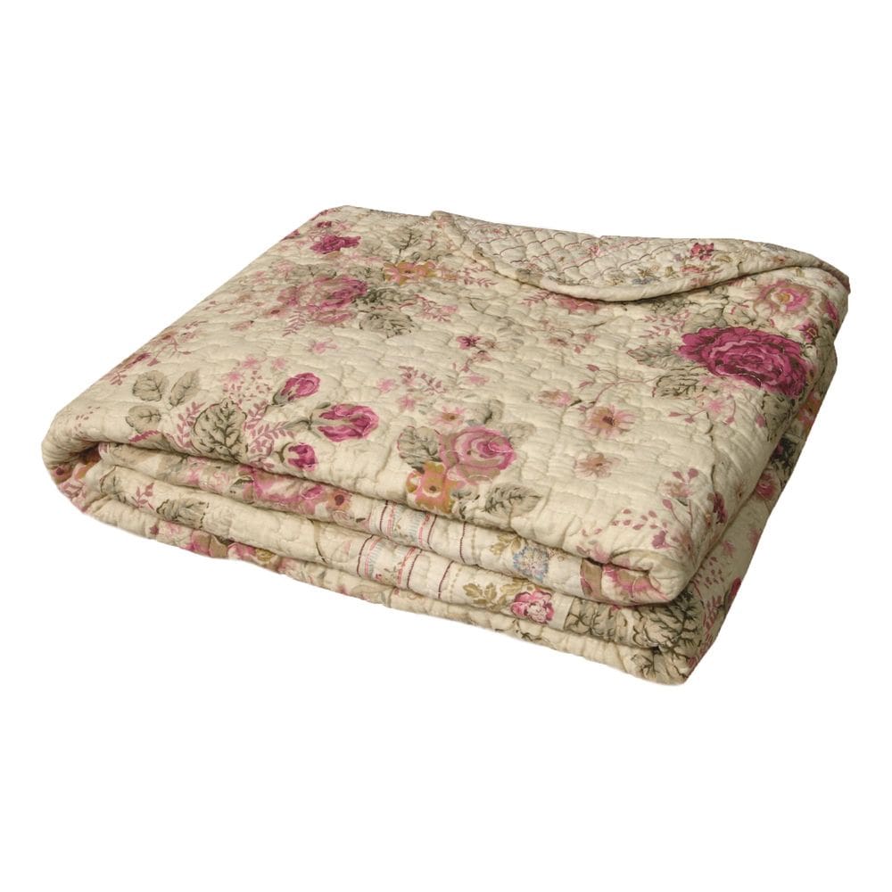 Cobertor acolchoado Greenland Home Antique Rose 100% algodão