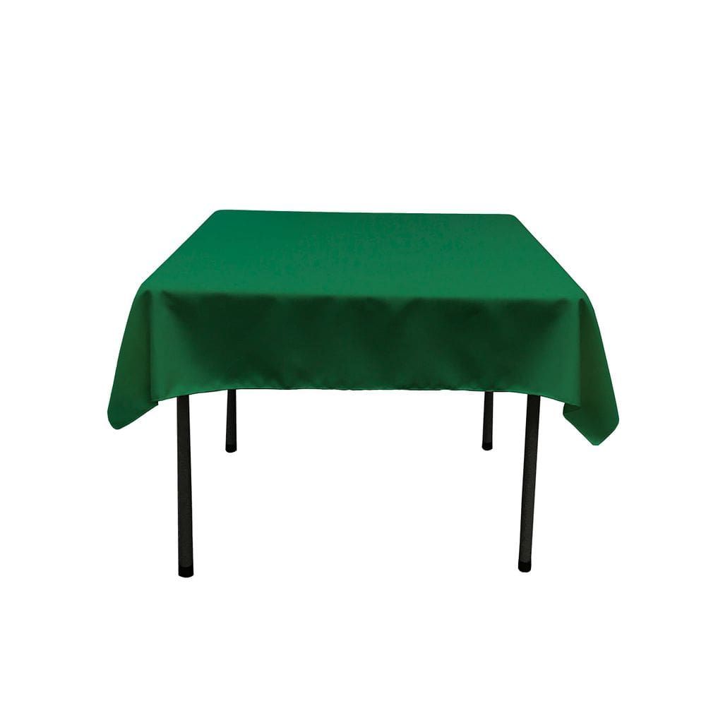 Toalha de mesa LA Linen Poliéster Poplin Quadrada 132x132cm Verde
