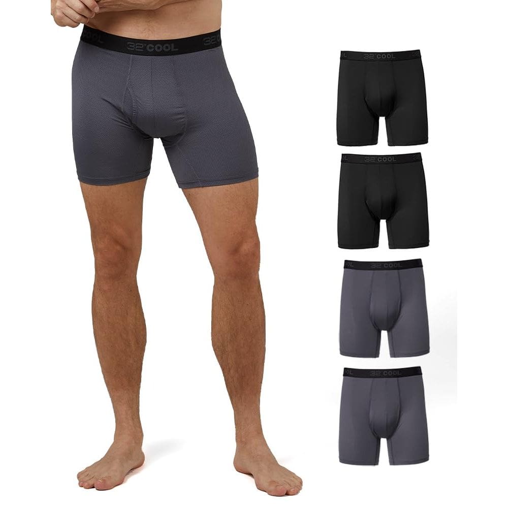 Cueca boxer masculina de 32 graus Active Mesh Quick Dry x4