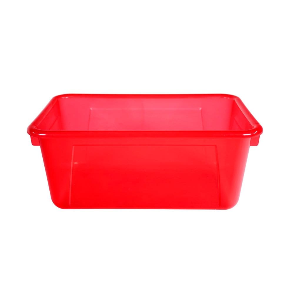 Bandeja de armazenamento School Smart Stackable Small Candy Red