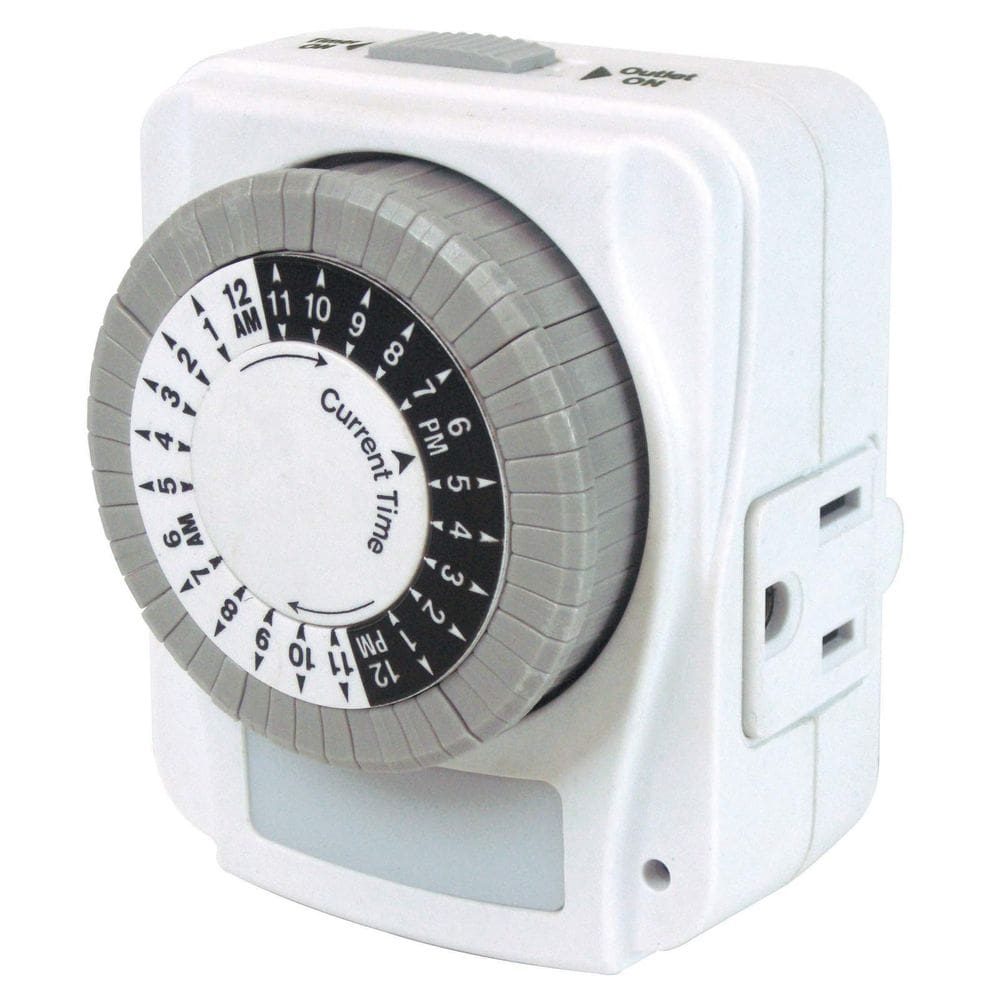 Timer Prime Wire & Cable TNINL2412 Luz noturna de 24 horas de 1 tomada