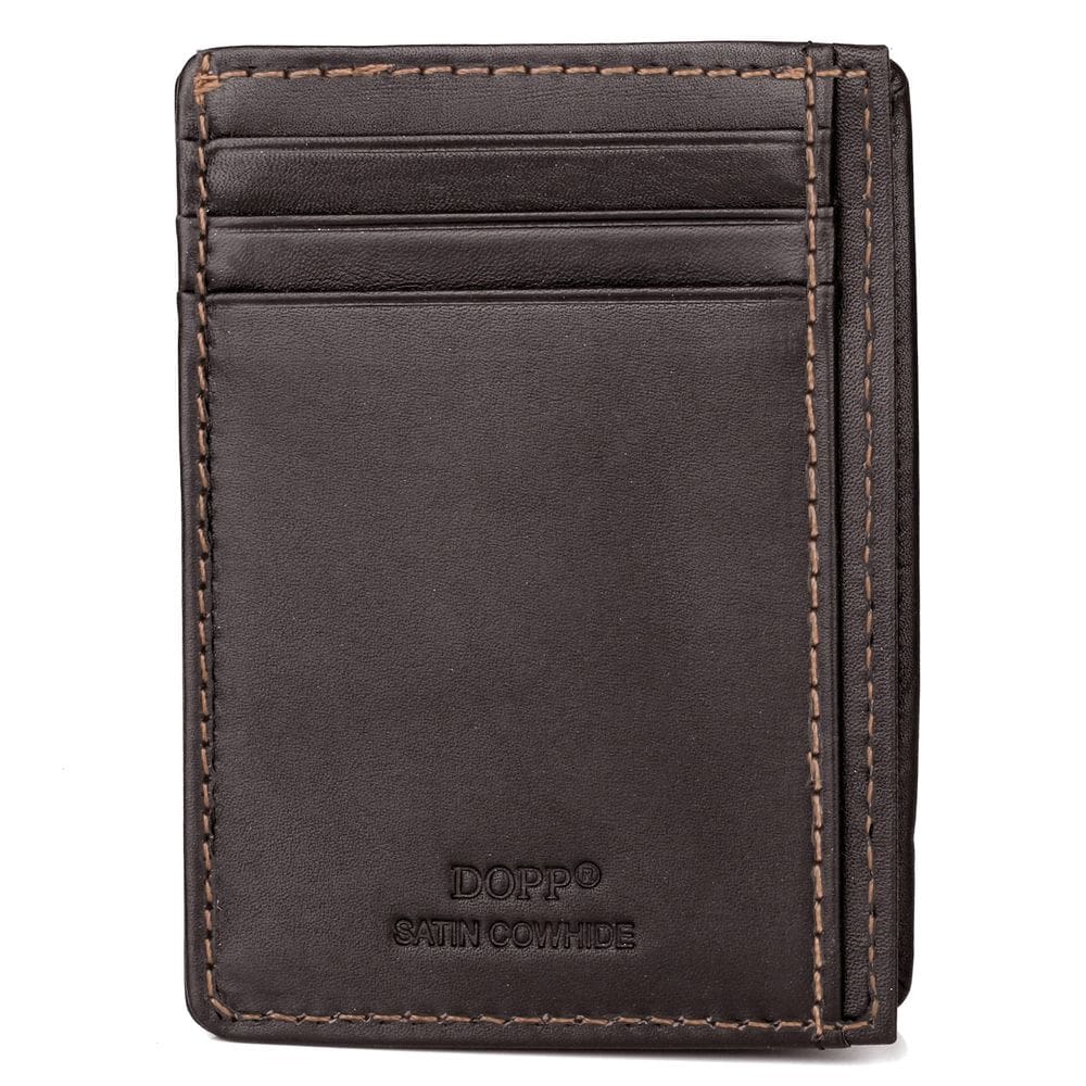 Carteira Dopp Regatta Front Get-Away Brown Cowhide