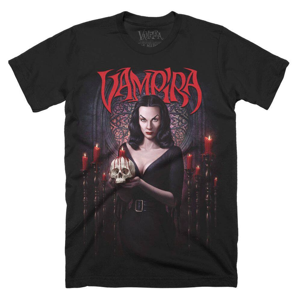 Camiseta ROCKINSTONE Vampira A Rainha do Gótico de Halloween 2025