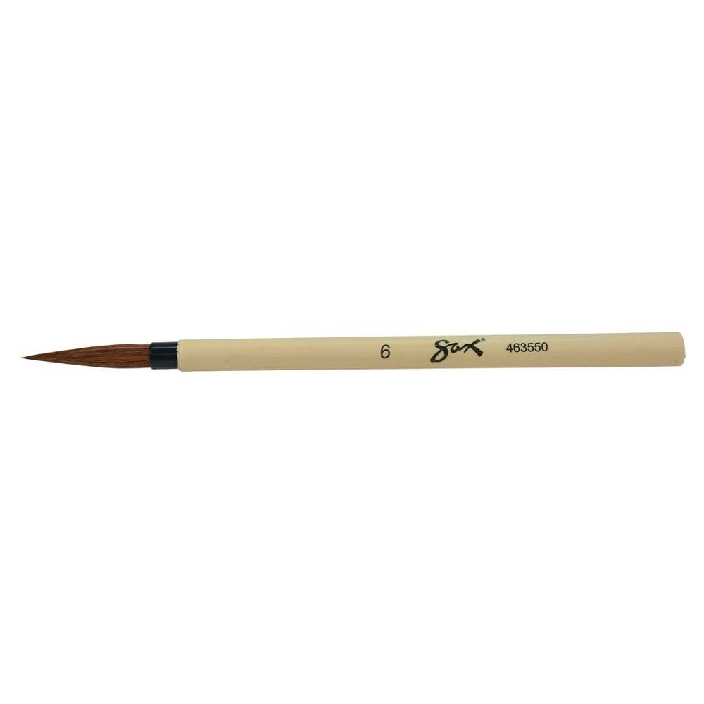 Pincel de aquarela School Specialty Fine Brown Hair #6