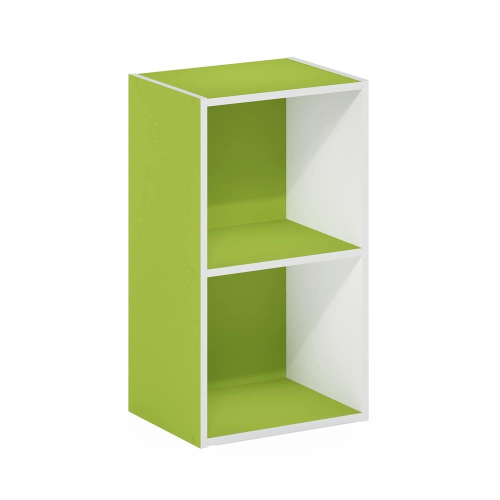 Estante Furinno Luder 2-Tier Cube verde/branca