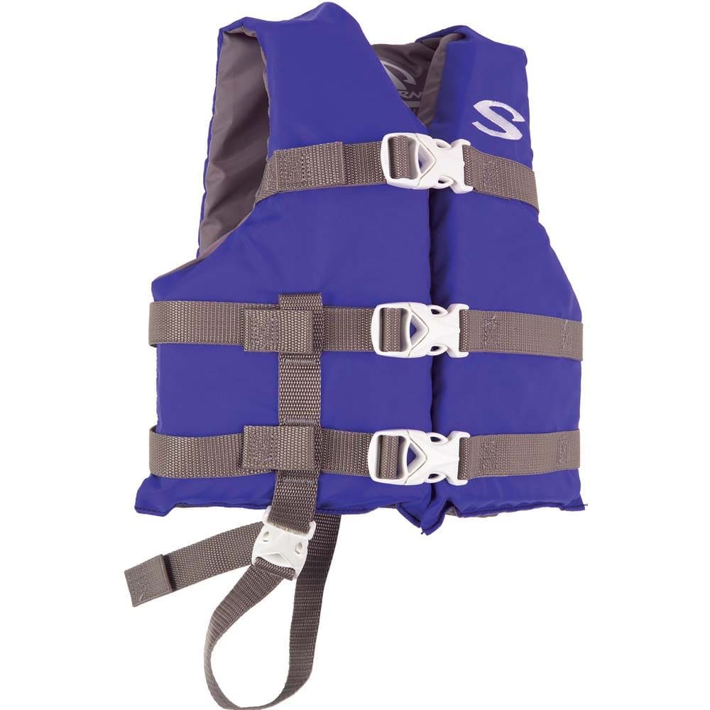Colete salva-vidas Stearns Classic Series para crianças de 14 a 23 kg azul/cinza