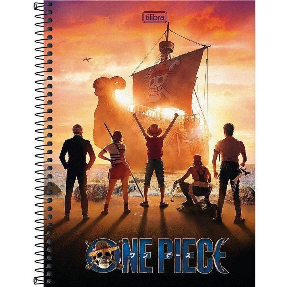 Tilibra - 4 Cadernos One Piece Lu y - Live-Action 2023