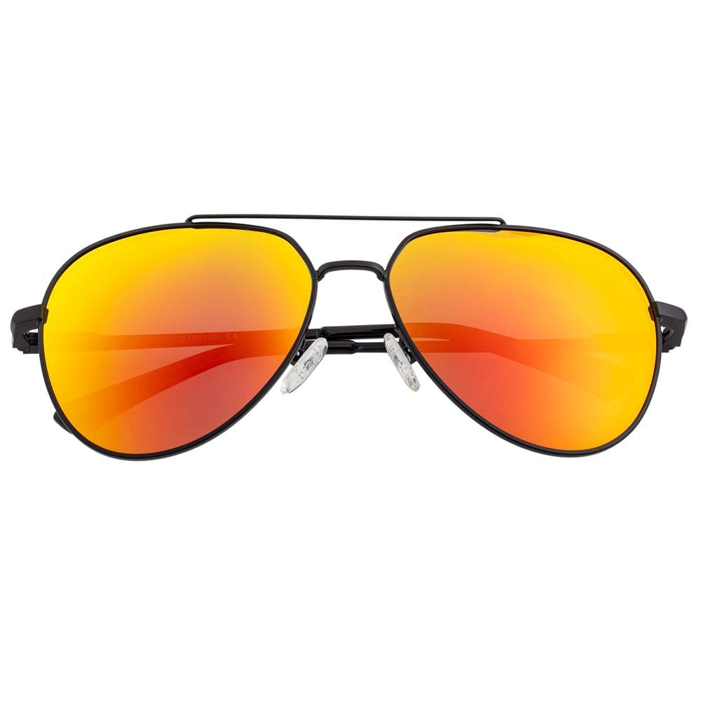Óculos de sol Breed Lyra polarizados para homens preto/vermelho-amarelo