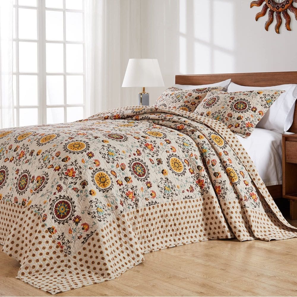 Conjunto de colchas Greenland Home Andorra Cotton King/Cal King Ta