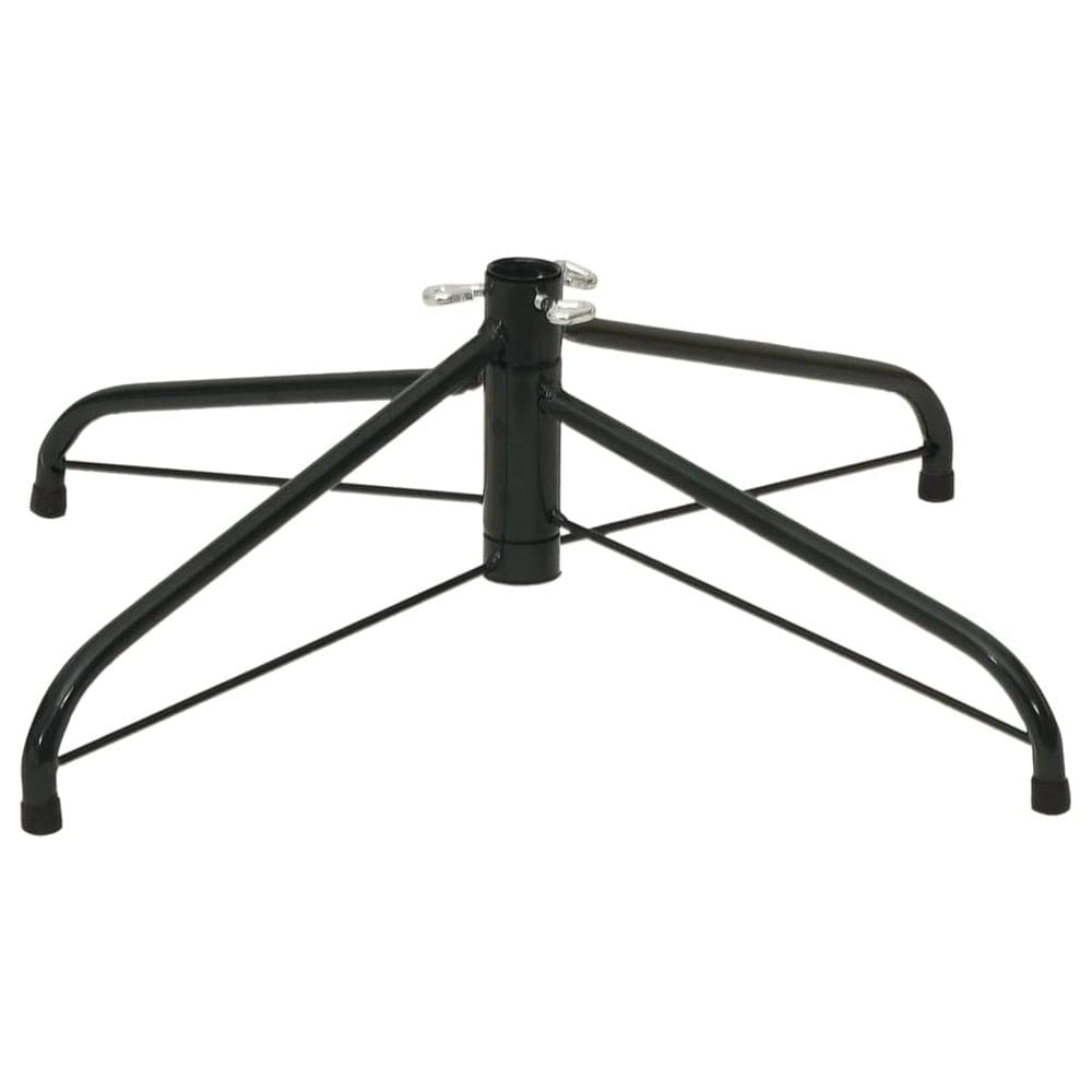 Suporte de árvore de Natal vidaXL Black Steel para árvore de 10 pés