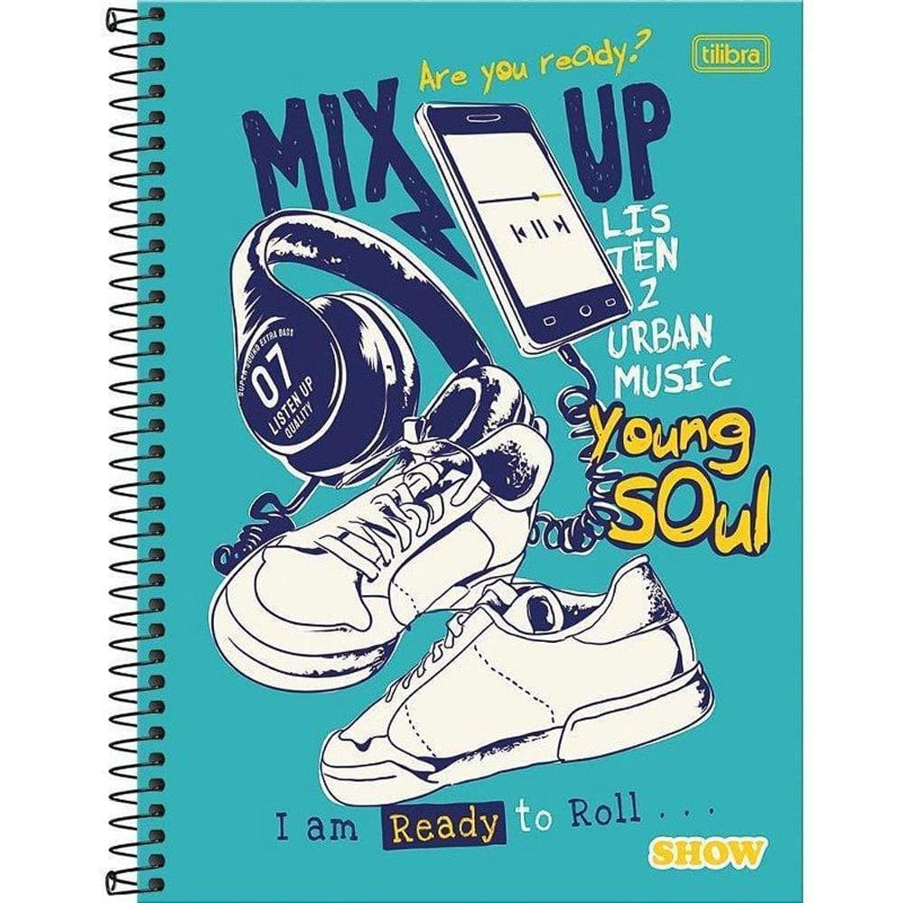 Caderno Espiral Capa Dura 1 Matéria 80 Folhas