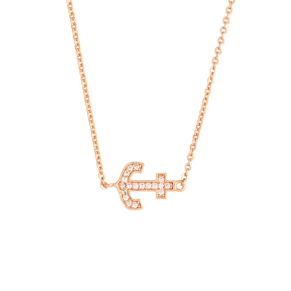 Colar ELEGANT CONFETTI Venice banhado a ouro rosa 18k CZ