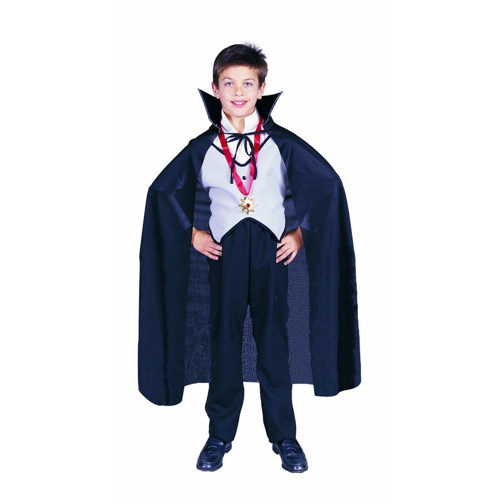 Acessório de fantasia: RG Costumes, capa, tafetá, preta, 36 cm, criança