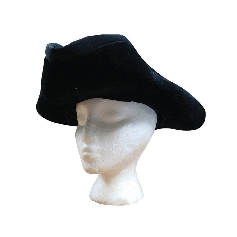 Chapéu pirata RG Costume Caribbean Velvet Black, tamanho único