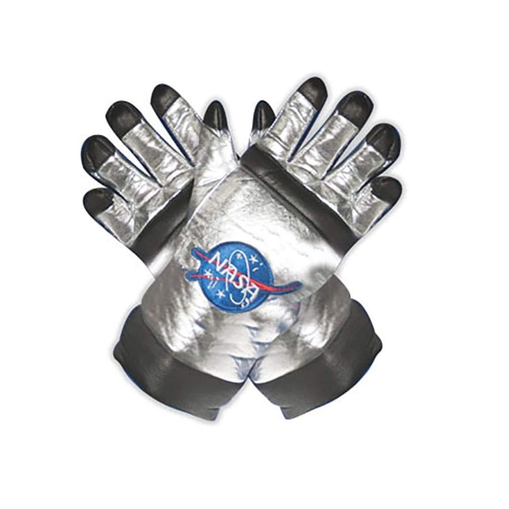 Traje Underwraps, luvas infantis de astronauta, prateadas