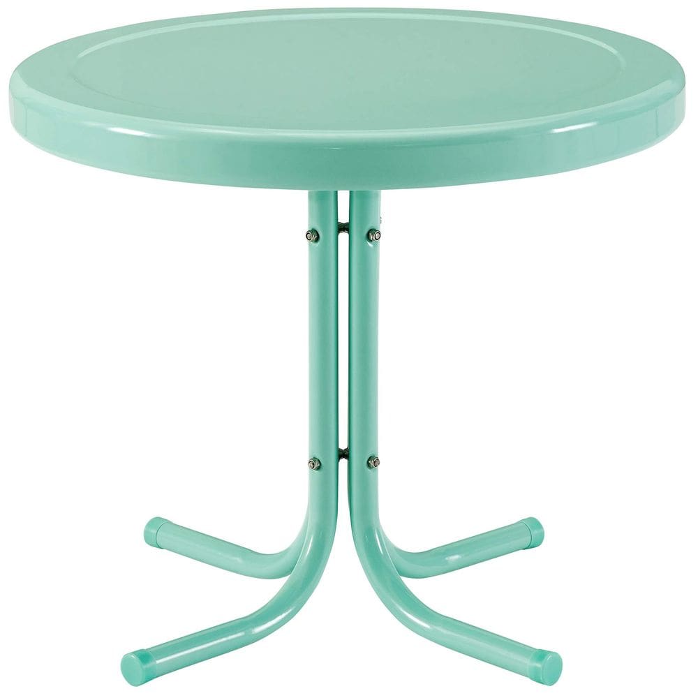 Mesa lateral ao ar livre Crosley Griffith Retro Metal Aqua