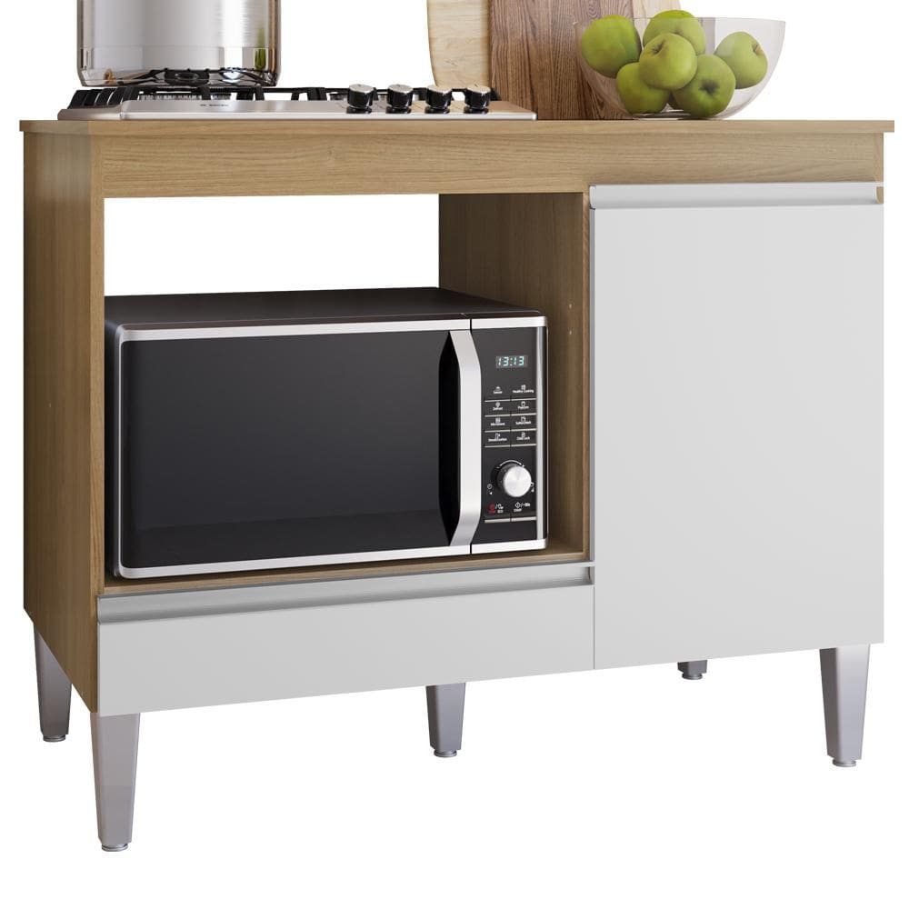 Balcao Com Tampo Para Cooktop 105 cm Carla REAJL Moveis