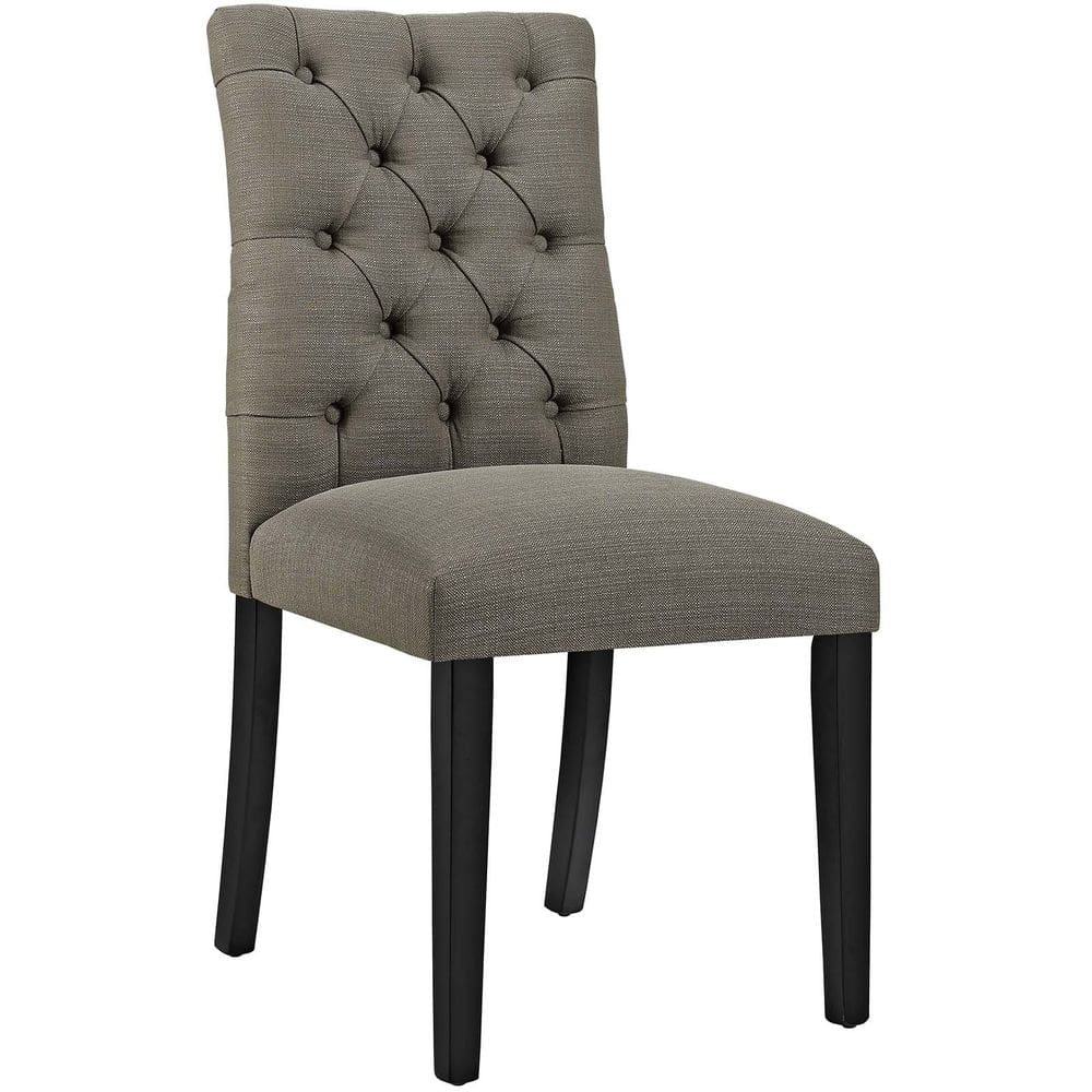 Cadeira Modway Mo-Duchess em tecido tufado Parsons Granite