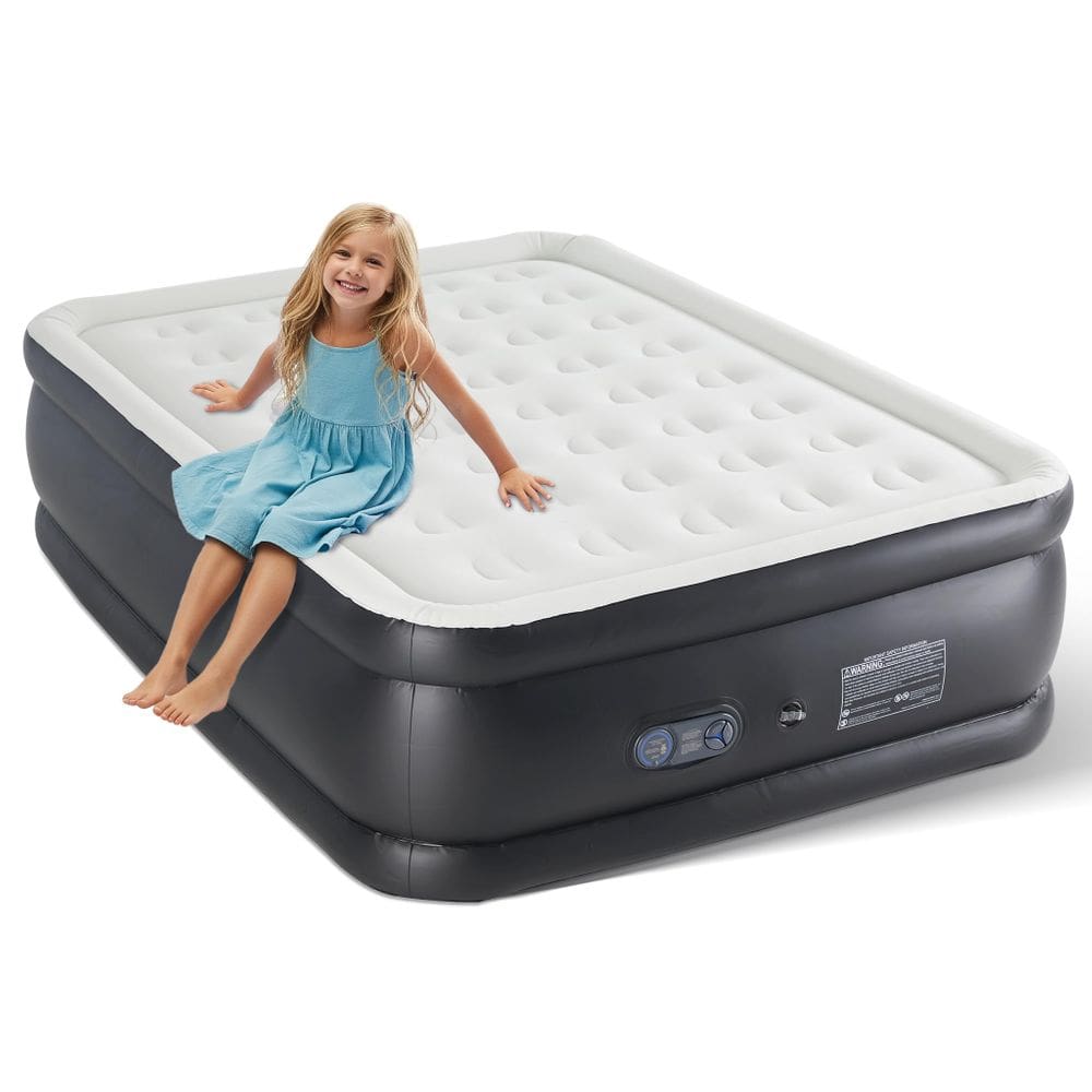 Colchão de ar de acampamento Simple Deluxe Queen com bomba elétrica