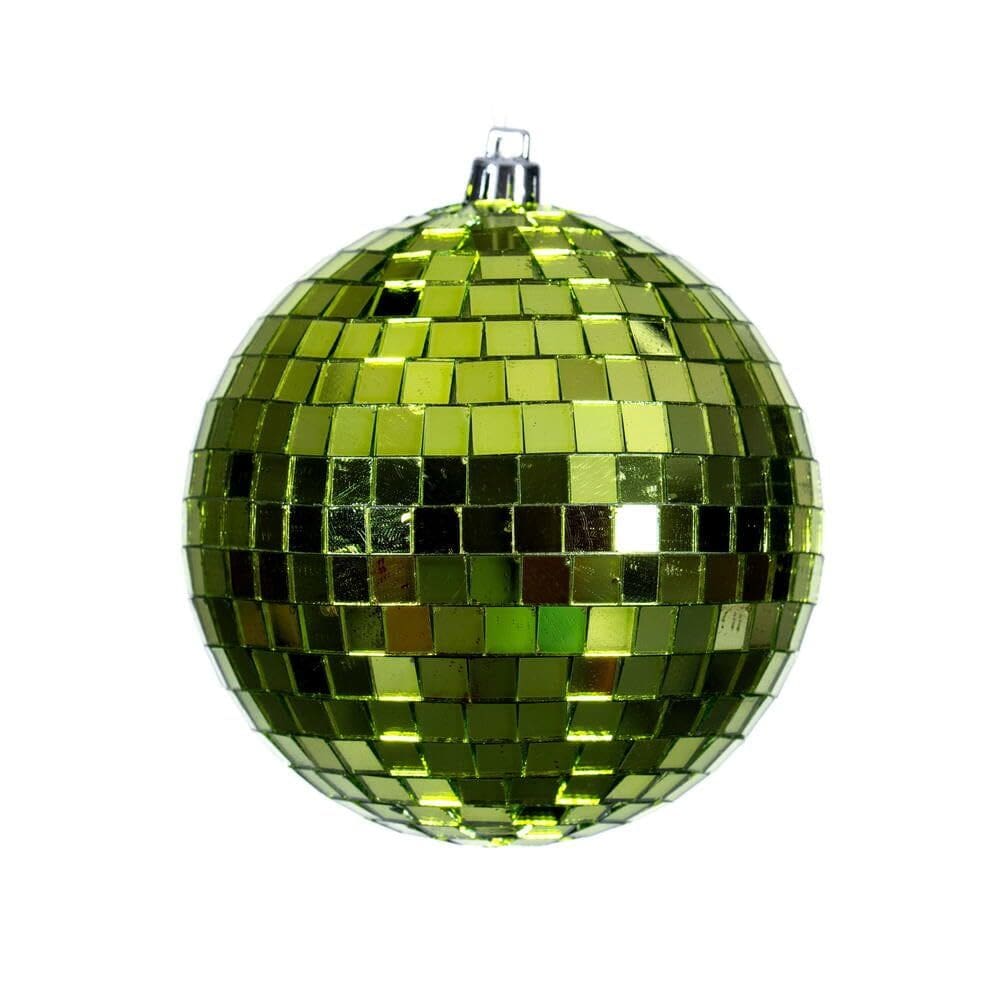 Enfeite suspenso Vickerman 8” Lime Mirror Ball