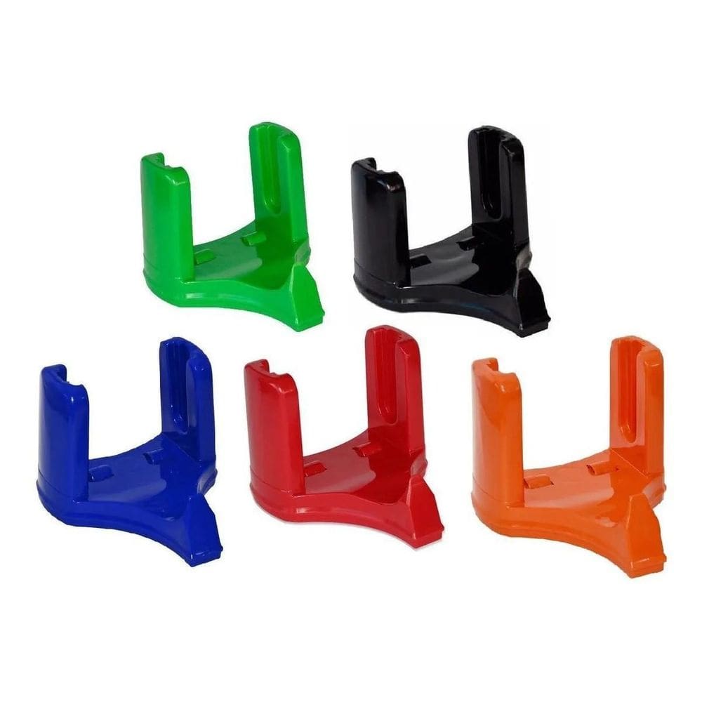 5 Suporte De Plástico Para Bobina Estrela - Verde Verde