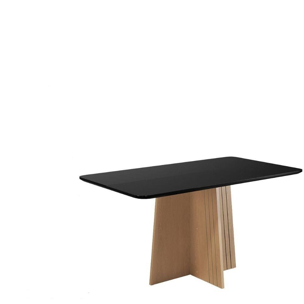 Mesa para Sala de Jantar 160x90cm Isa Mel/Preto